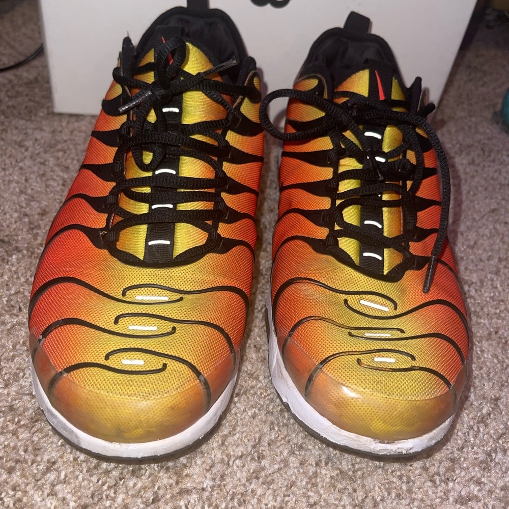 Nike Air Max Plus Tn Ultra Tiger Orange Black Mens Size 13 898015-004